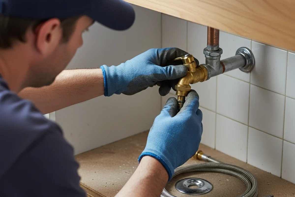 Shutoff valve and fitting work during Emergency Plumbing in Kemah